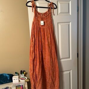 Free people azure shirred maxi